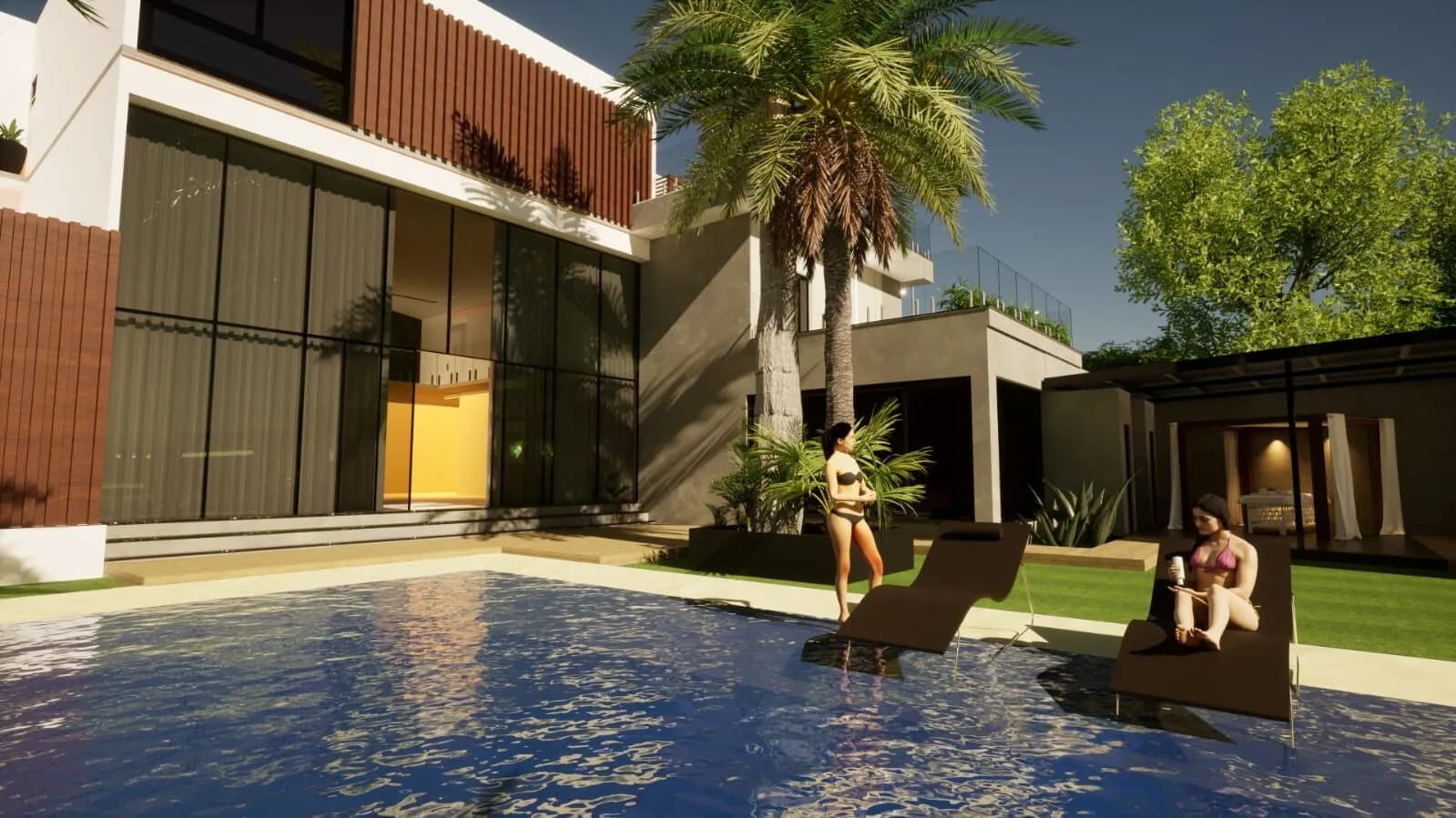 Piscinas do Clube Exclusivo