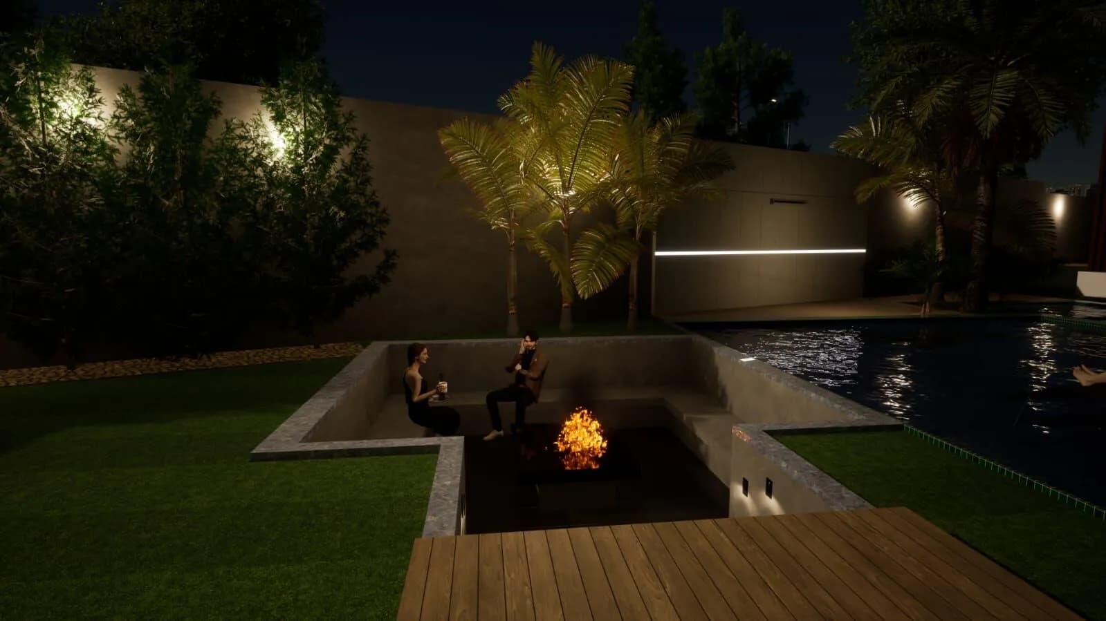 Cozinha planejada gourmet da casa contemporânea Condomínio Mansões