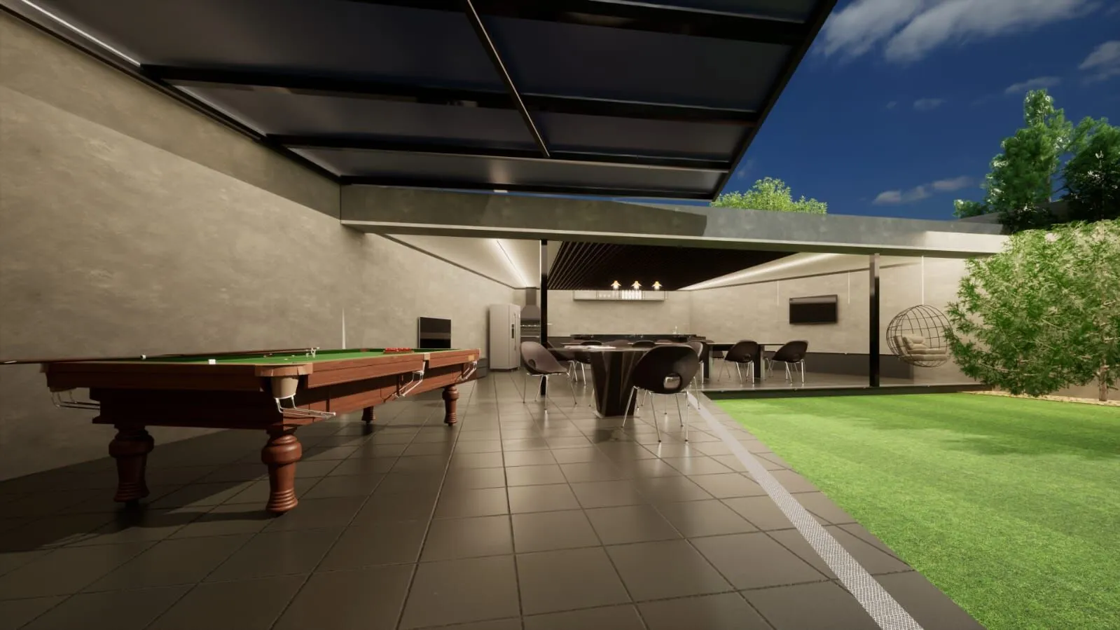 Banheiro da suíte com acabamento premium na casa Condomínio Mansões